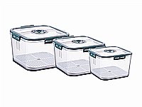 סט 3 קופסאות אחסון למקרר בשילוב תאריכון