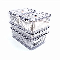 מארז 4 קופסאות לאחסון למקרר מארז 4 קופסאות לאחסון למקרר